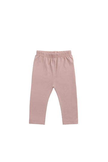 Organic Cotton Legging - Powder Pink Childrens Pant from Jamie Kay NZ