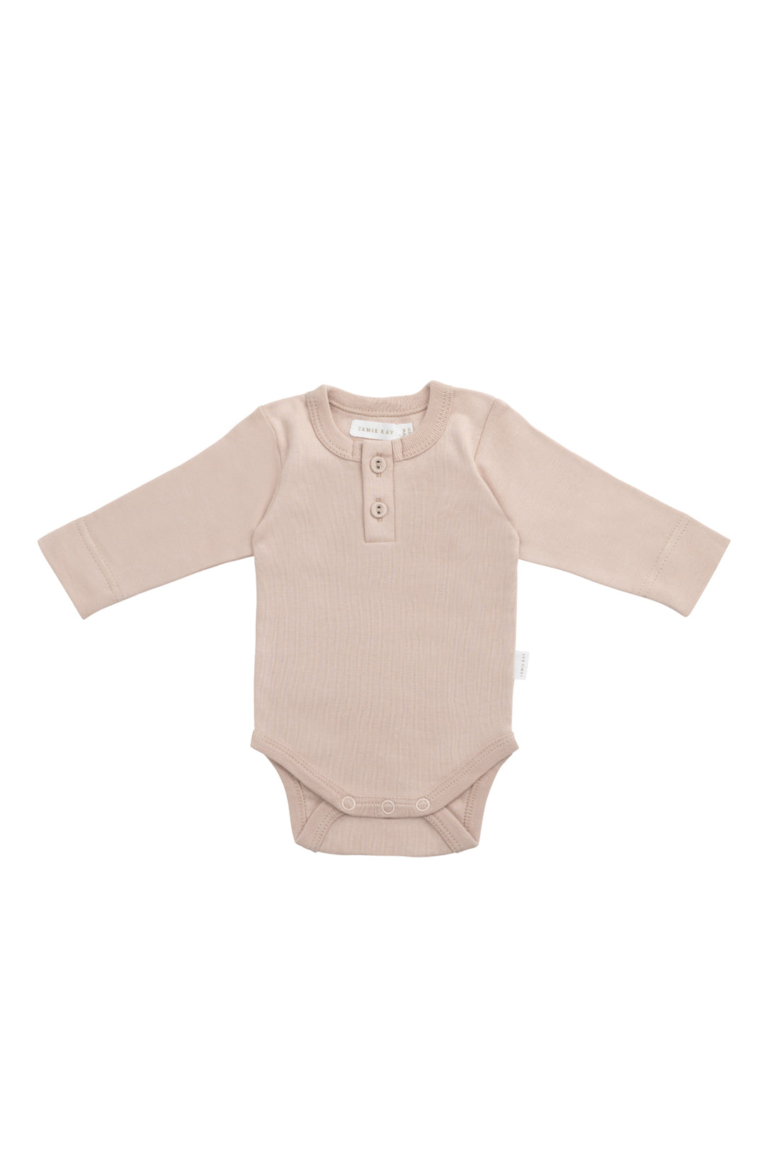 Organic Cotton Long Sleeve Bodysuit - Blushing Berry Childrens Bodysuit from Jamie Kay NZ