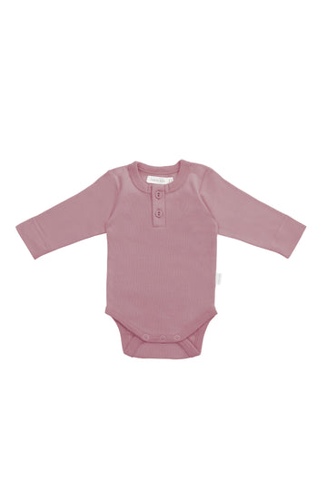 Organic Cotton Long Sleeve Bodysuit - Lillium Childrens Bodysuit from Jamie Kay NZ