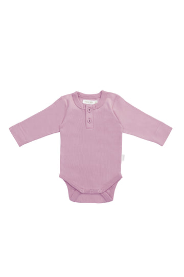Organic Cotton Long Sleeve Bodysuit - Lily Childrens Bodysuit from Jamie Kay NZ