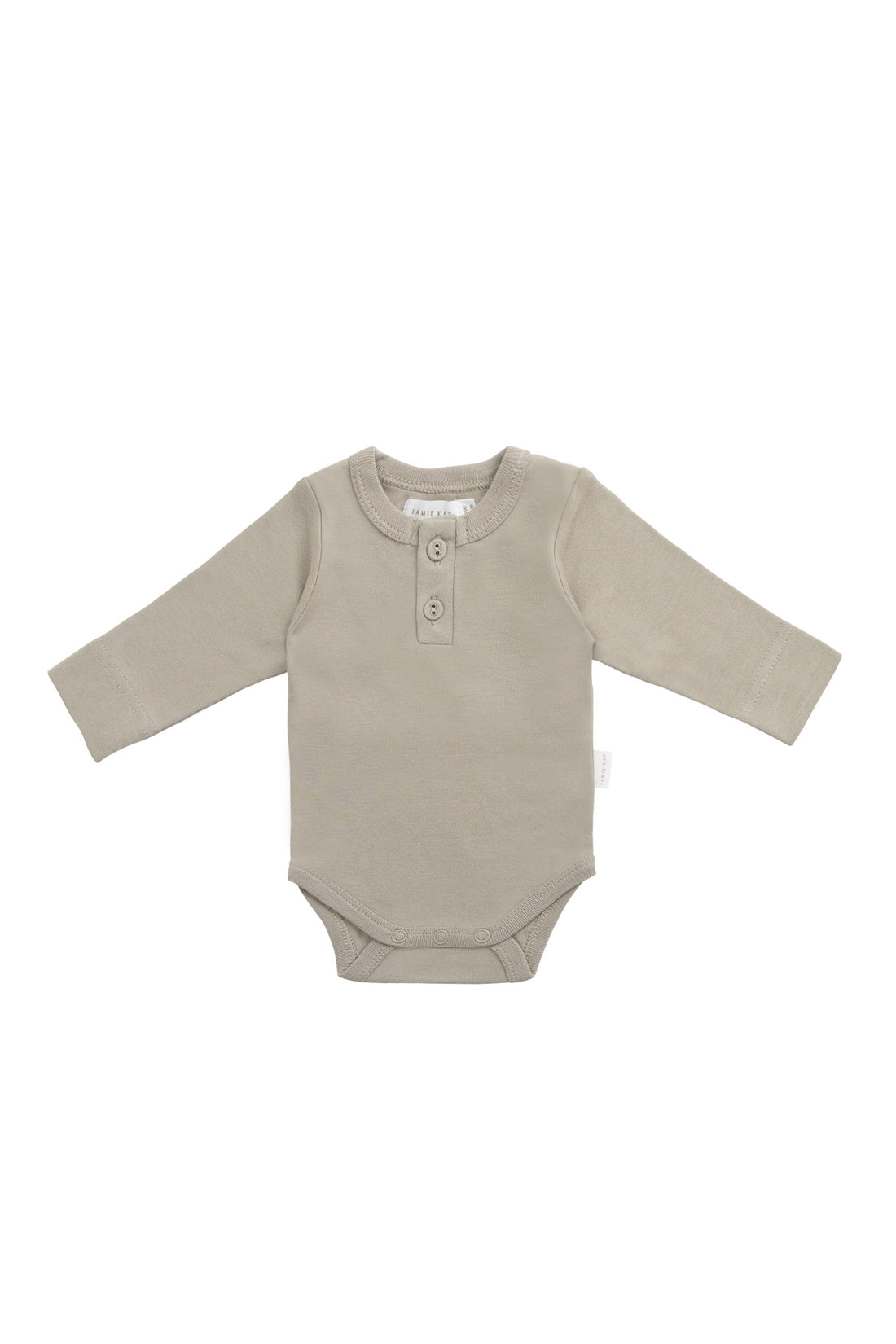 Organic Cotton Long Sleeve Bodysuit - Sage Childrens Bodysuit from Jamie Kay NZ