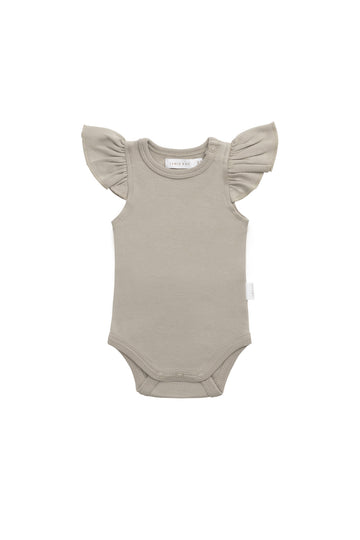 Organic Cotton Fleur Bodysuit - Sage Childrens Bodysuit from Jamie Kay NZ