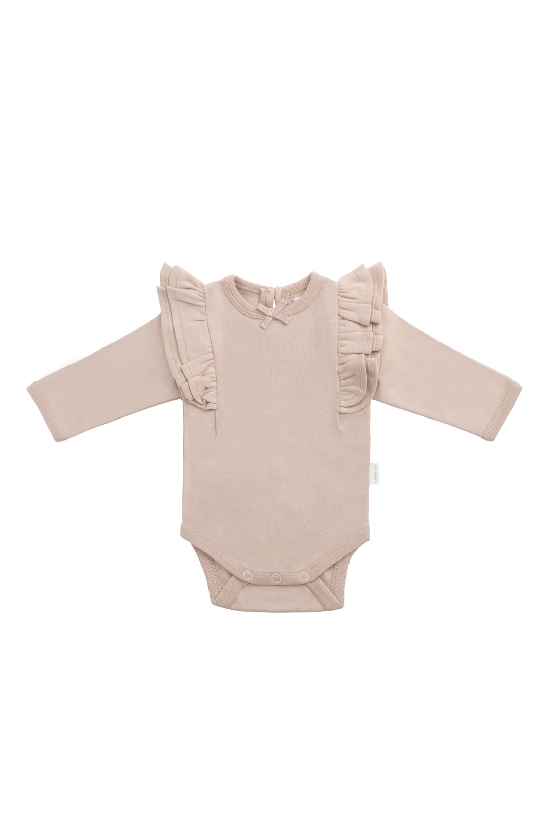 Organic Cotton Maddie Long Sleeve Bodysuit - Blushing Berry Childrens Bodysuit from Jamie Kay NZ