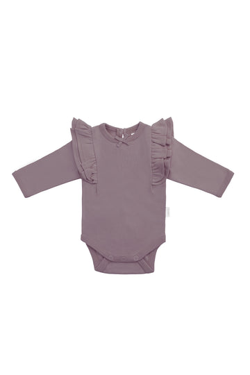 Organic Cotton Maddie Long Sleeve Bodysuit - Twilight Childrens Bodysuit from Jamie Kay NZ