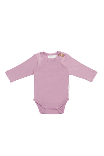 Organic Cotton Marlo Long Sleeve Bodysuit - Lily Childrens Bodysuit from Jamie Kay NZ