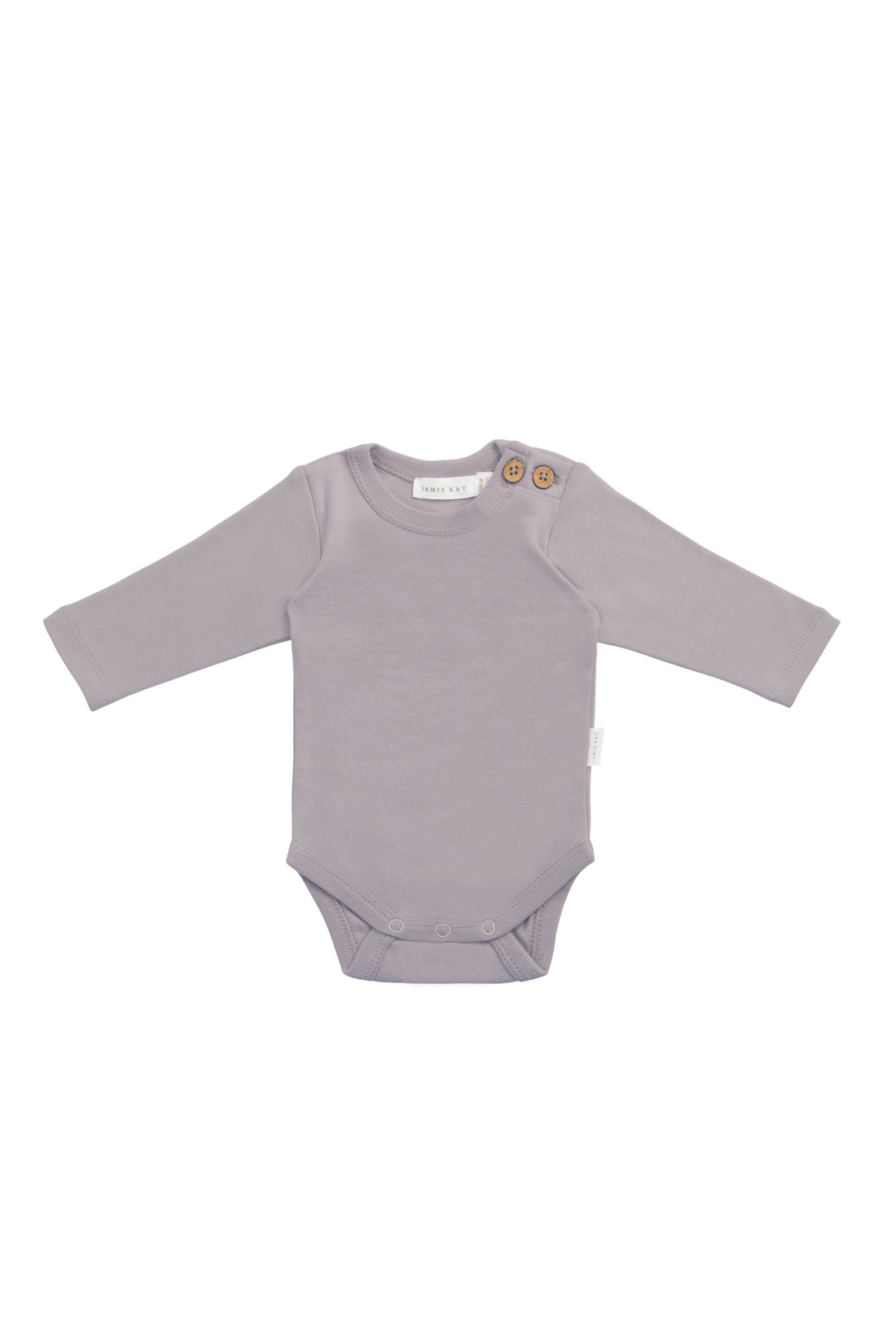 Organic Cotton Marlo Long Sleeve Bodysuit - Moon Childrens Bodysuit from Jamie Kay NZ