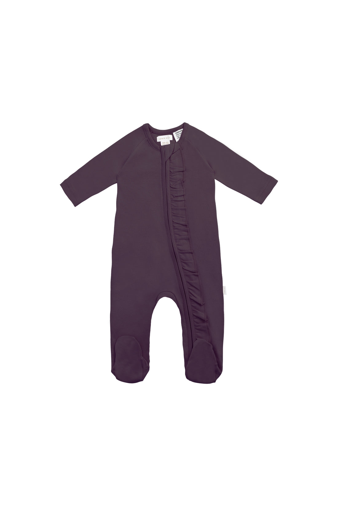 Organic Cotton Melanie Zip Onepiece - Sugar Plum Childrens Onepiece from Jamie Kay NZ