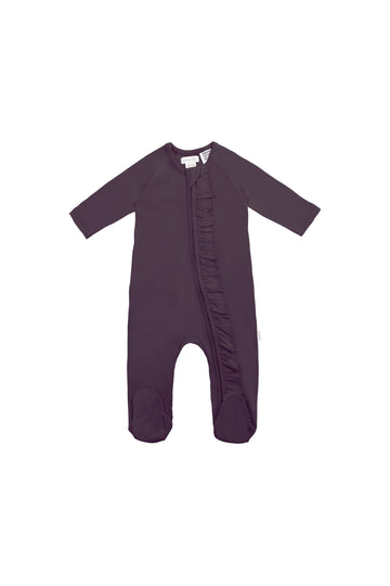 Organic Cotton Melanie Zip Onepiece - Sugar Plum Childrens Onepiece from Jamie Kay NZ