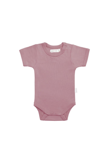 Organic Cotton Olsen Tee Bodysuit - Lillium Childrens Bodysuit from Jamie Kay NZ