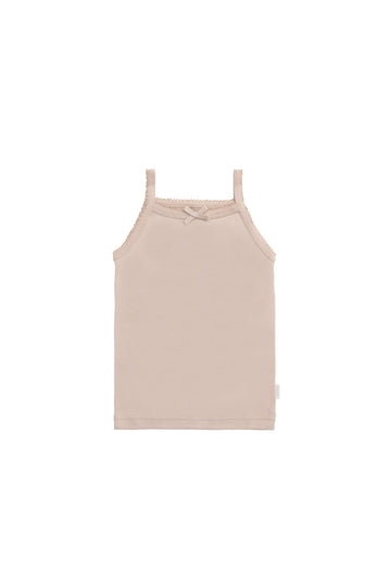 Organic Cotton Singlet - Blushing Berry Childrens Singlet from Jamie Kay NZ