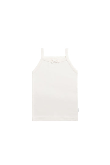 Organic Cotton Singlet - Milk Childrens Singlet from Jamie Kay NZ