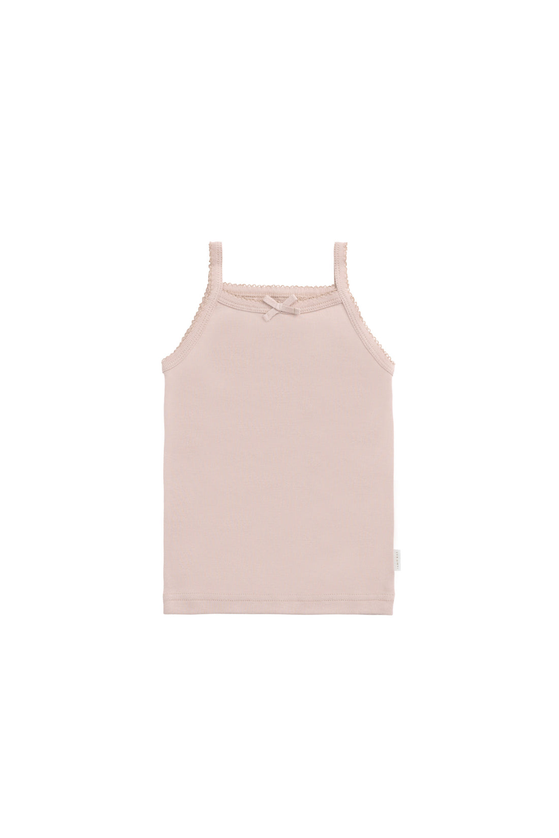Organic Cotton Singlet - Shell Pink Childrens Singlet from Jamie Kay NZ