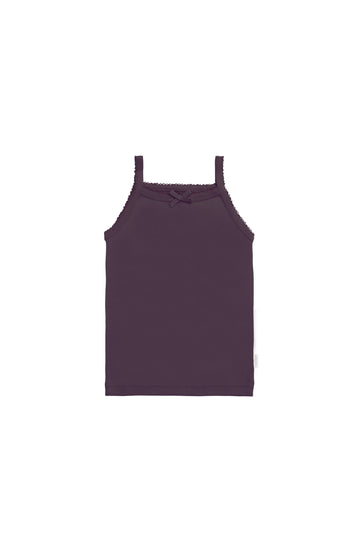 Organic Cotton Singlet - Sugar Plum Childrens Singlet from Jamie Kay NZ