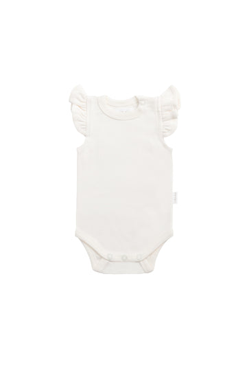 Organic Cotton Maddie Bodysuit - Milk Childrens Bodysuit from Jamie Kay NZ