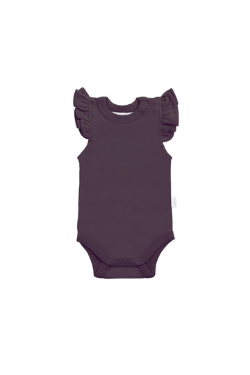 Organic Cotton Maddie Bodysuit - Sugar Plum Childrens Bodysuit from Jamie Kay NZ