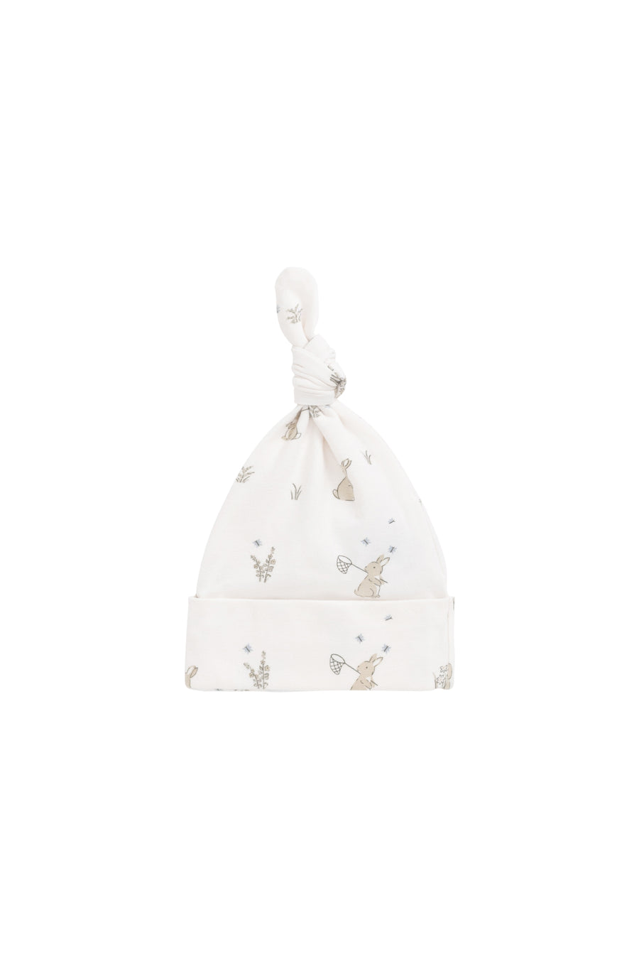 Organic Cotton Knot Beanie - Lapin Jardin Childrens Hat from Jamie Kay NZ