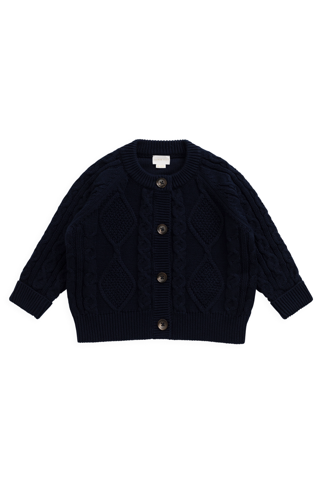 Logan Knitted Cardigan - Navy Childrens Cardigan from Jamie Kay NZ