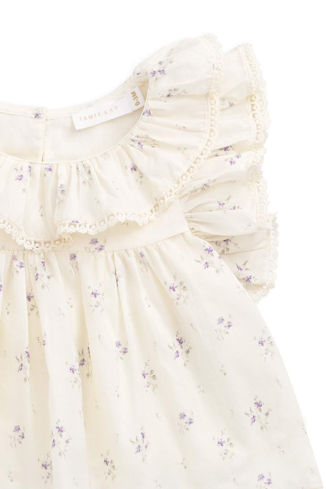 Organic Cotton Banks Blouse - Jade Floral Childrens Top from Jamie Kay NZ