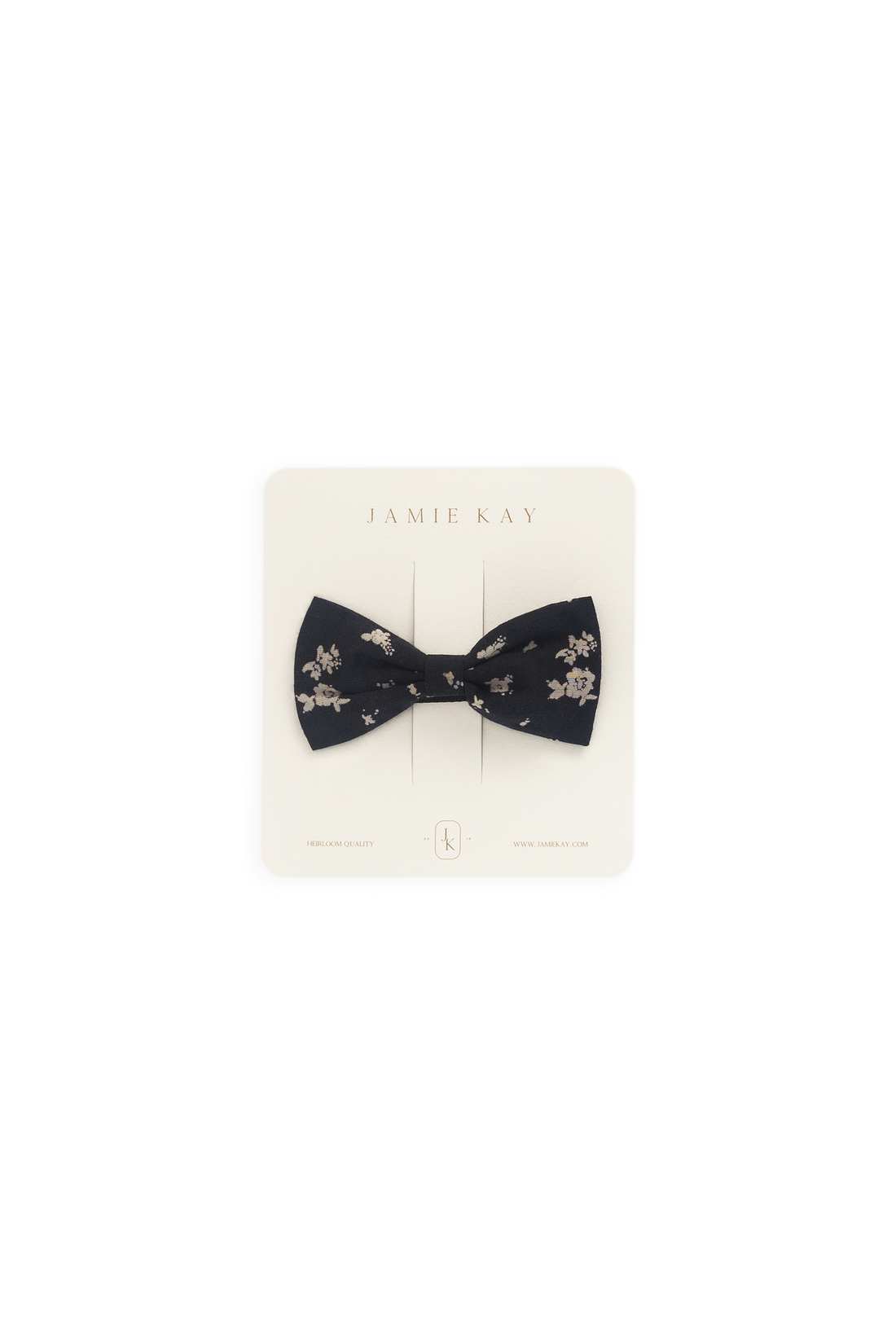 Organic Cotton Desiree Bow - Huguette Graphite Childrens Bow from Jamie Kay NZ