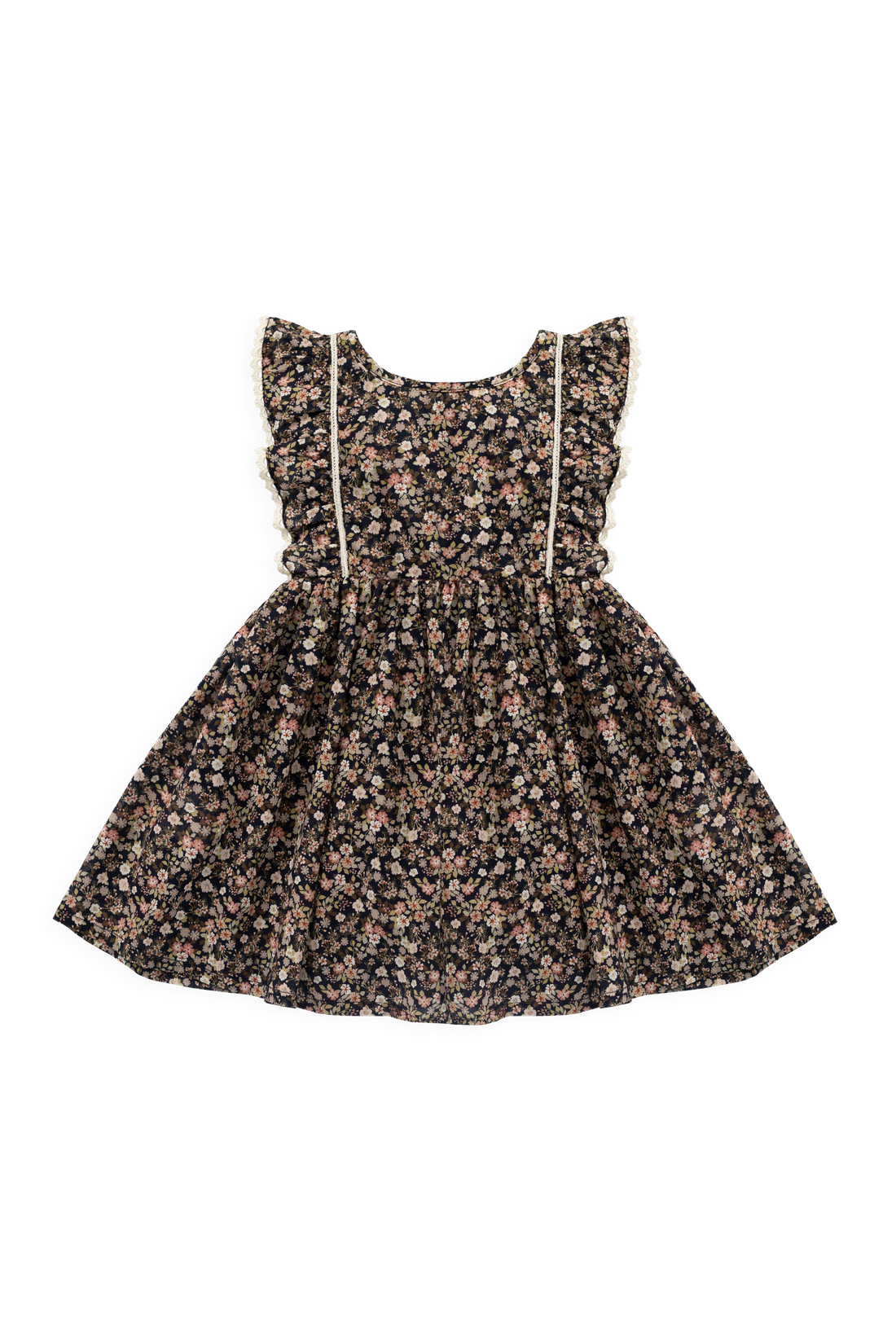 Organic Cotton Helene Dress - Luca Floral Childrens Dress from Jamie Kay NZ