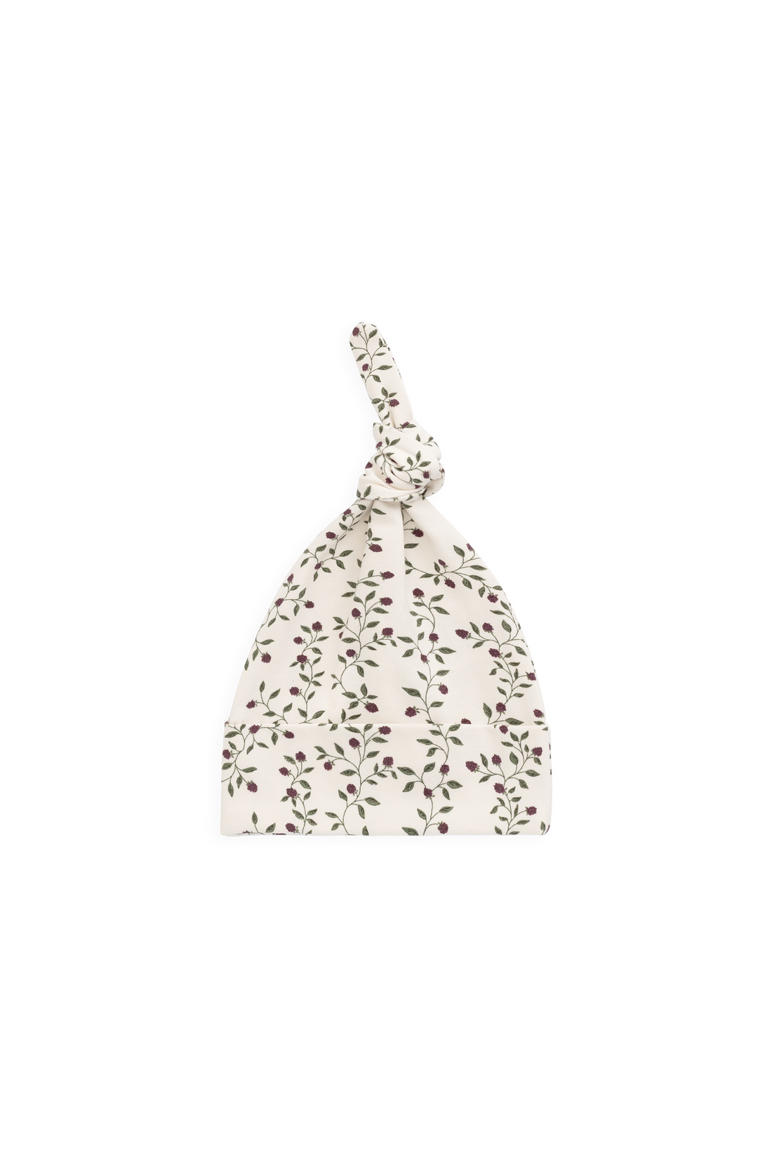 Organic Cotton Knot Beanie - Mulberries Childrens Beanie from Jamie Kay NZ
