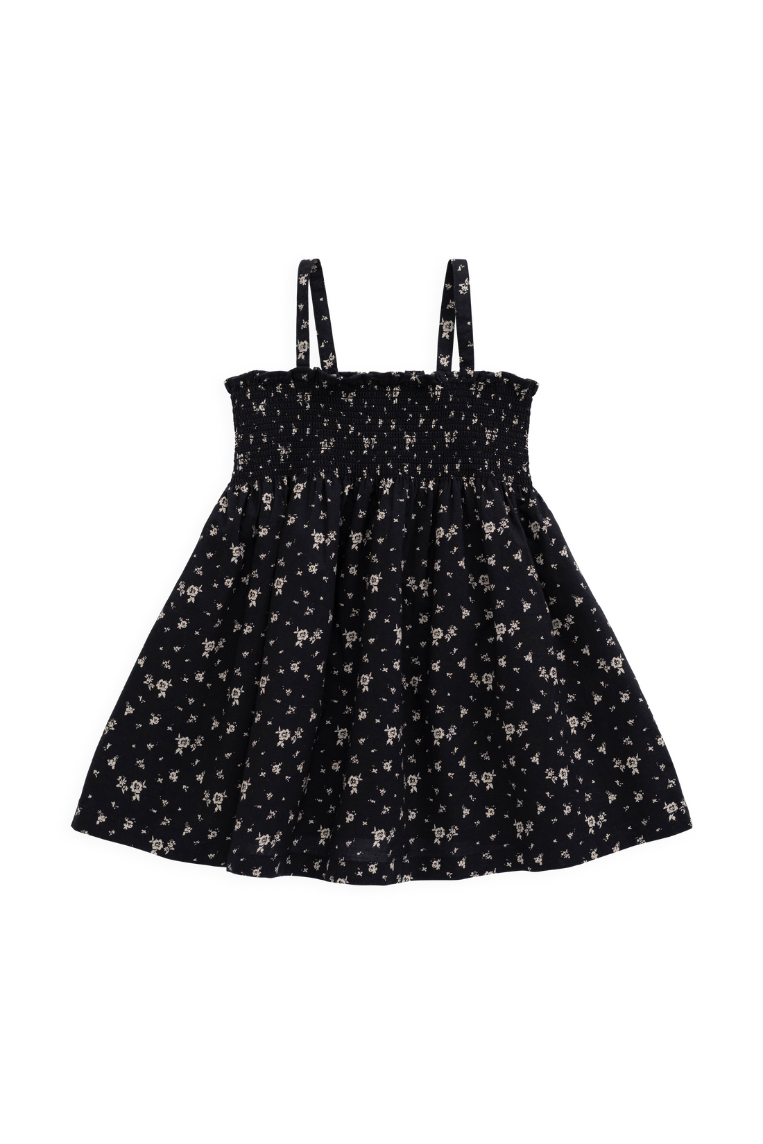 Organic Cotton Marlene Dress - Huguette Graphite Childrens Dress from Jamie Kay NZ