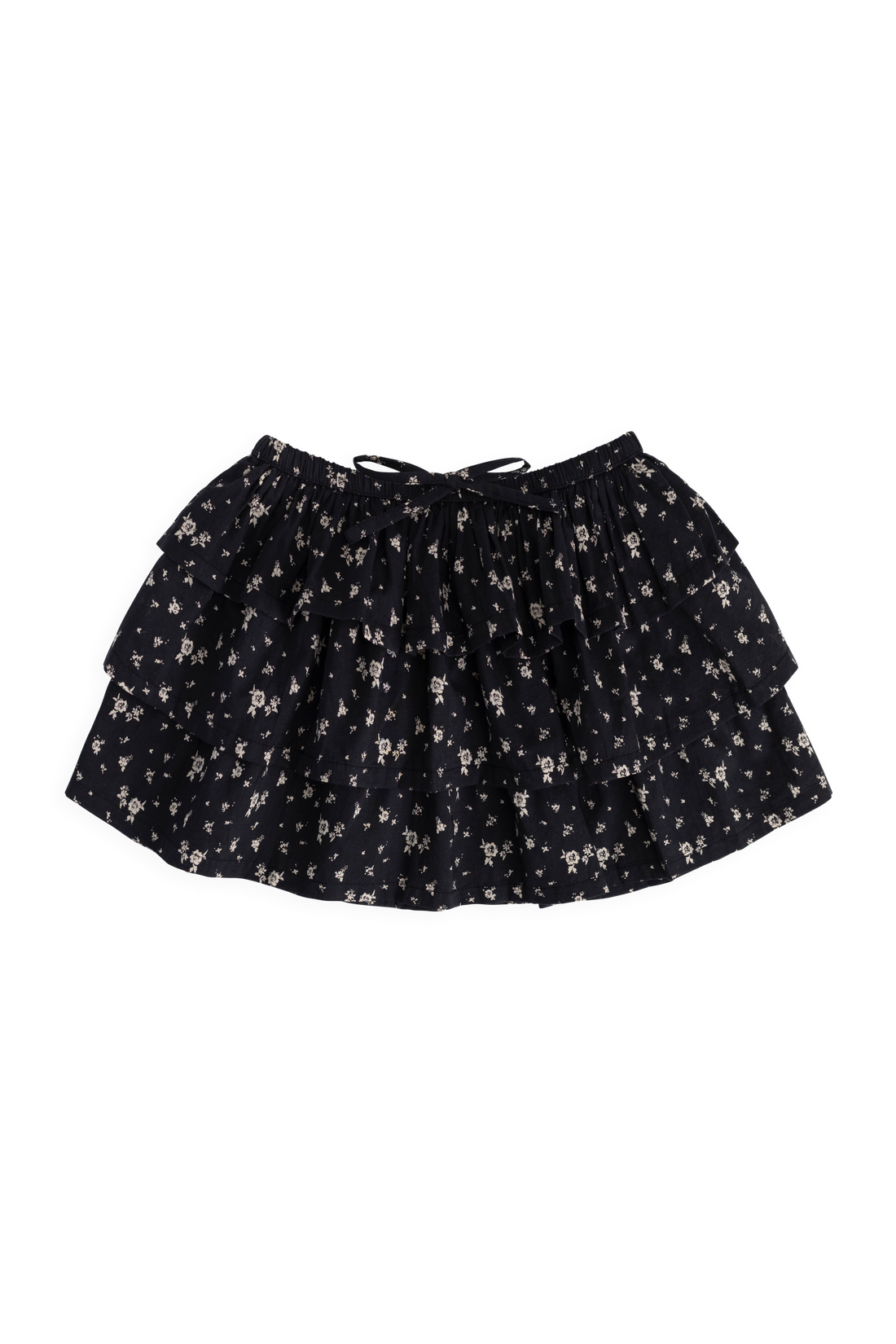 Organic Cotton Mariette Skirt - Huguette Graphite Childrens Skirt from Jamie Kay NZ