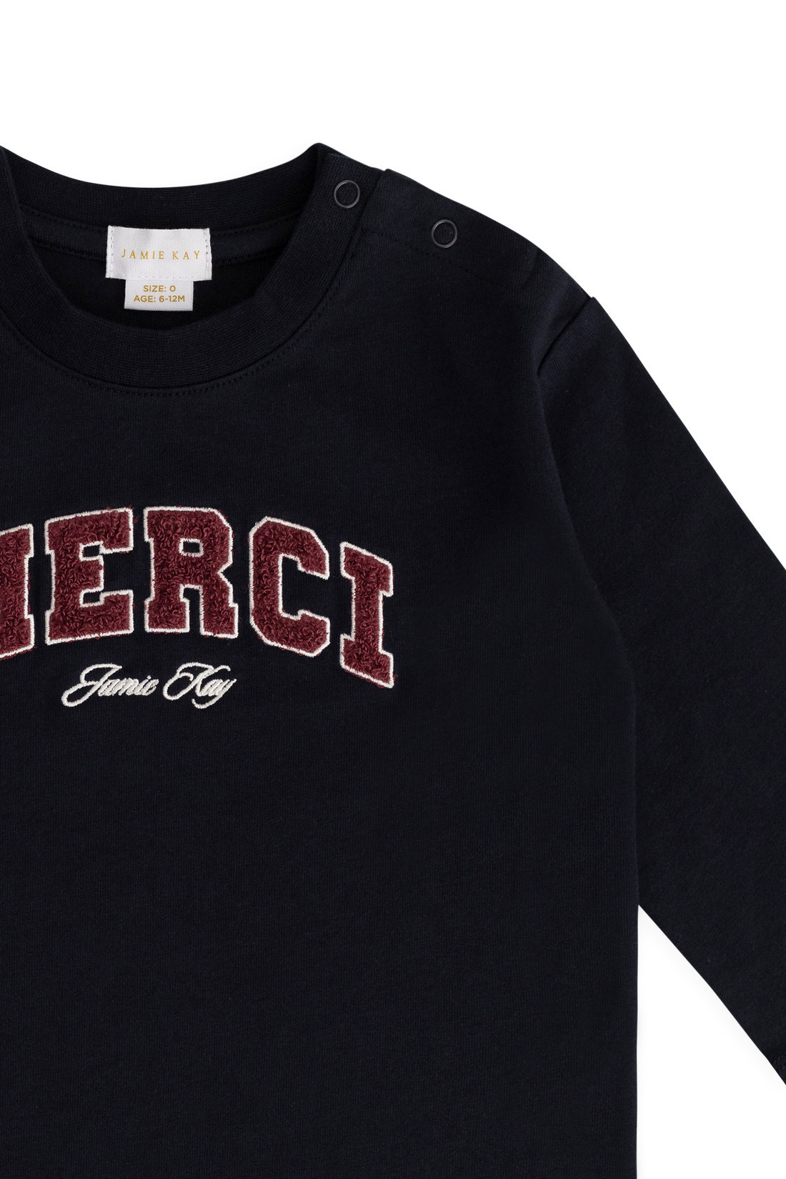 Organic Cotton Marshall Long Sleeve Top - Maritime Merci Childrens Top from Jamie Kay NZ