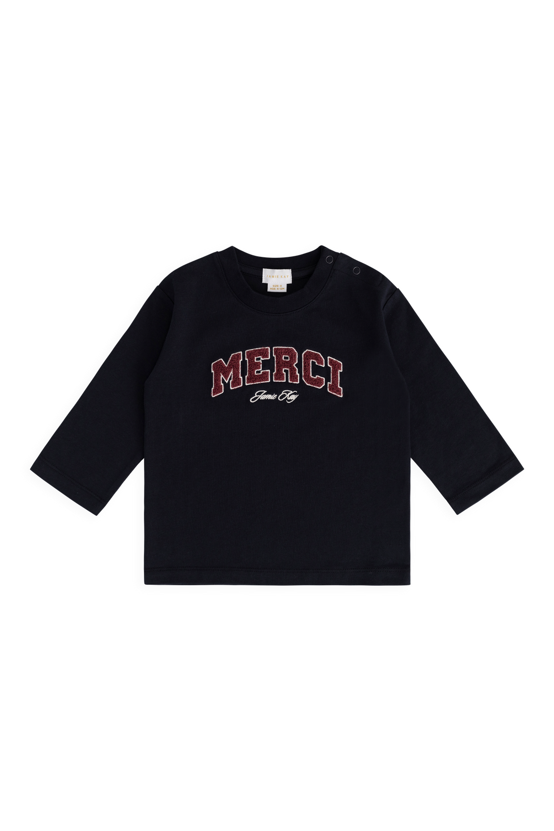 Organic Cotton Marshall Long Sleeve Top - Maritime Merci Childrens Top from Jamie Kay NZ