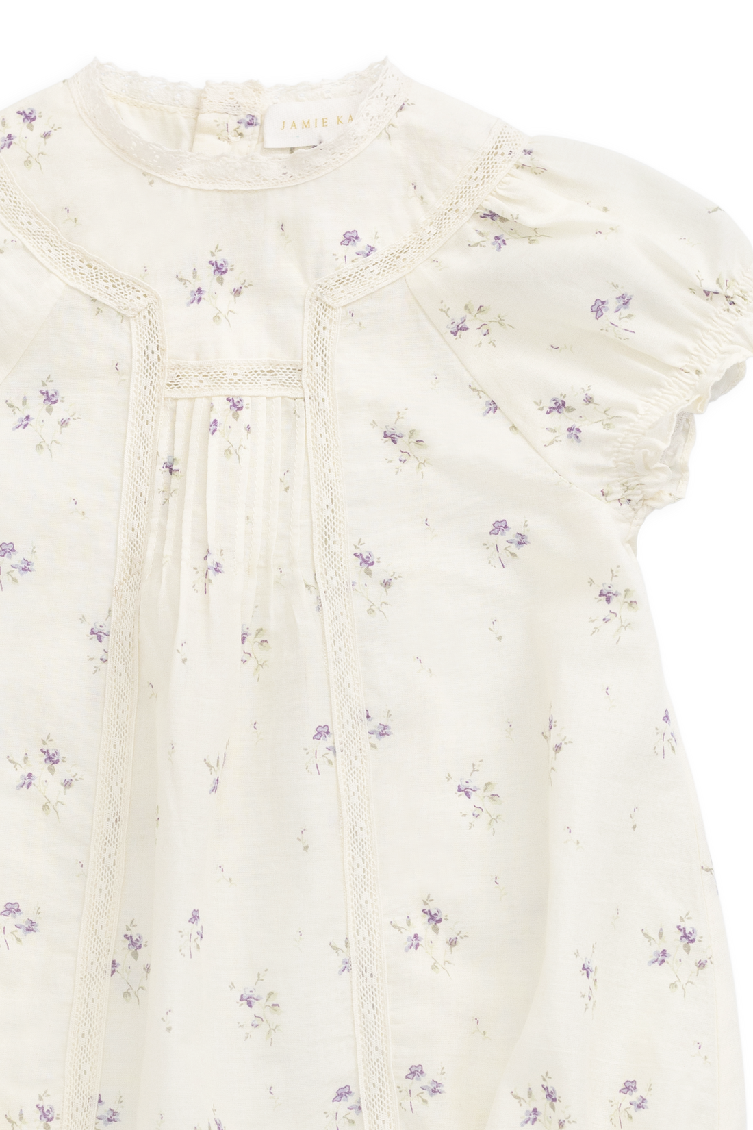 Organic Cotton Saylor Playsuit - Jade Floral Childrens Playsuit from Jamie Kay NZ
