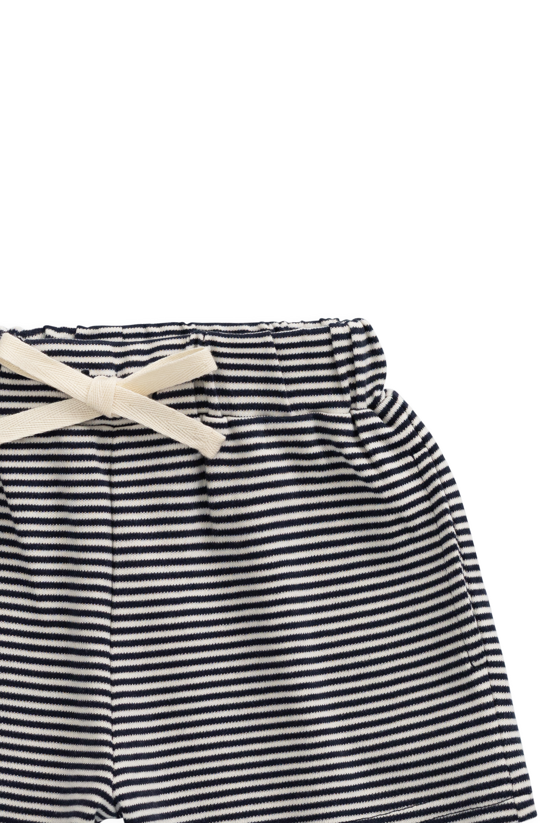 Pima Cotton Edward Short - Petite Stripe Cloud/Maritime Childrens Shorts from Jamie Kay NZ