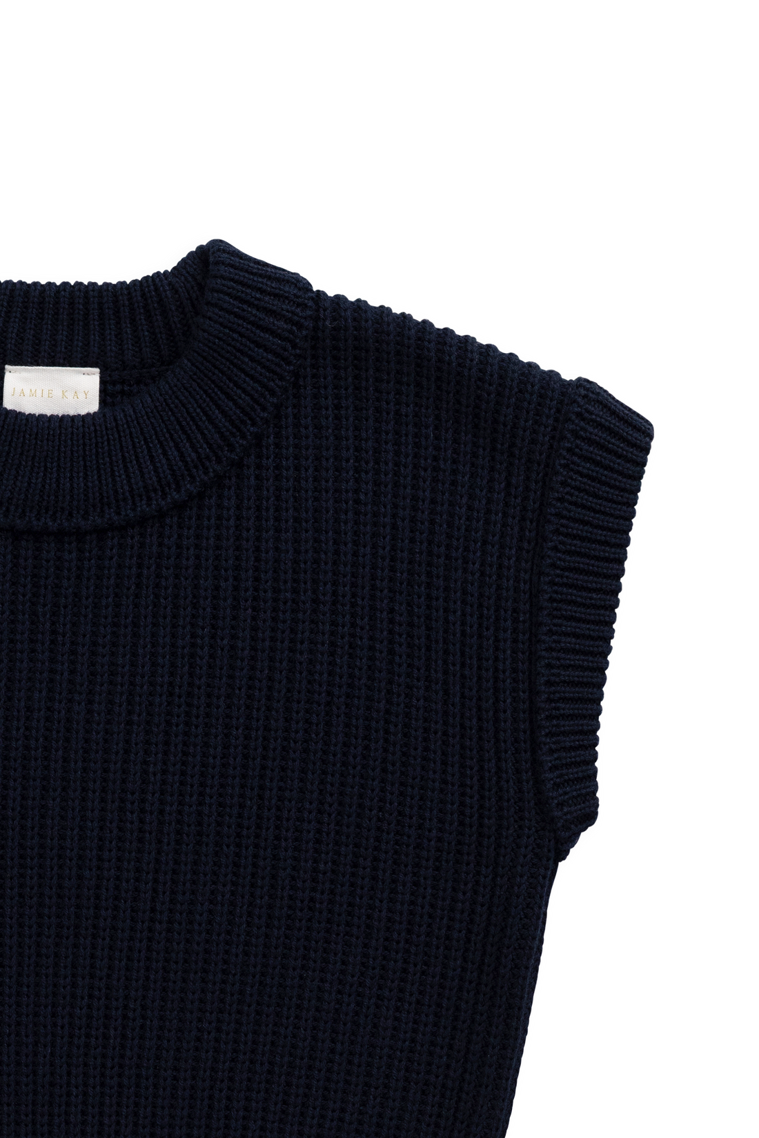 Virgil Knit Vest - Navy Childrens Vest from Jamie Kay NZ
