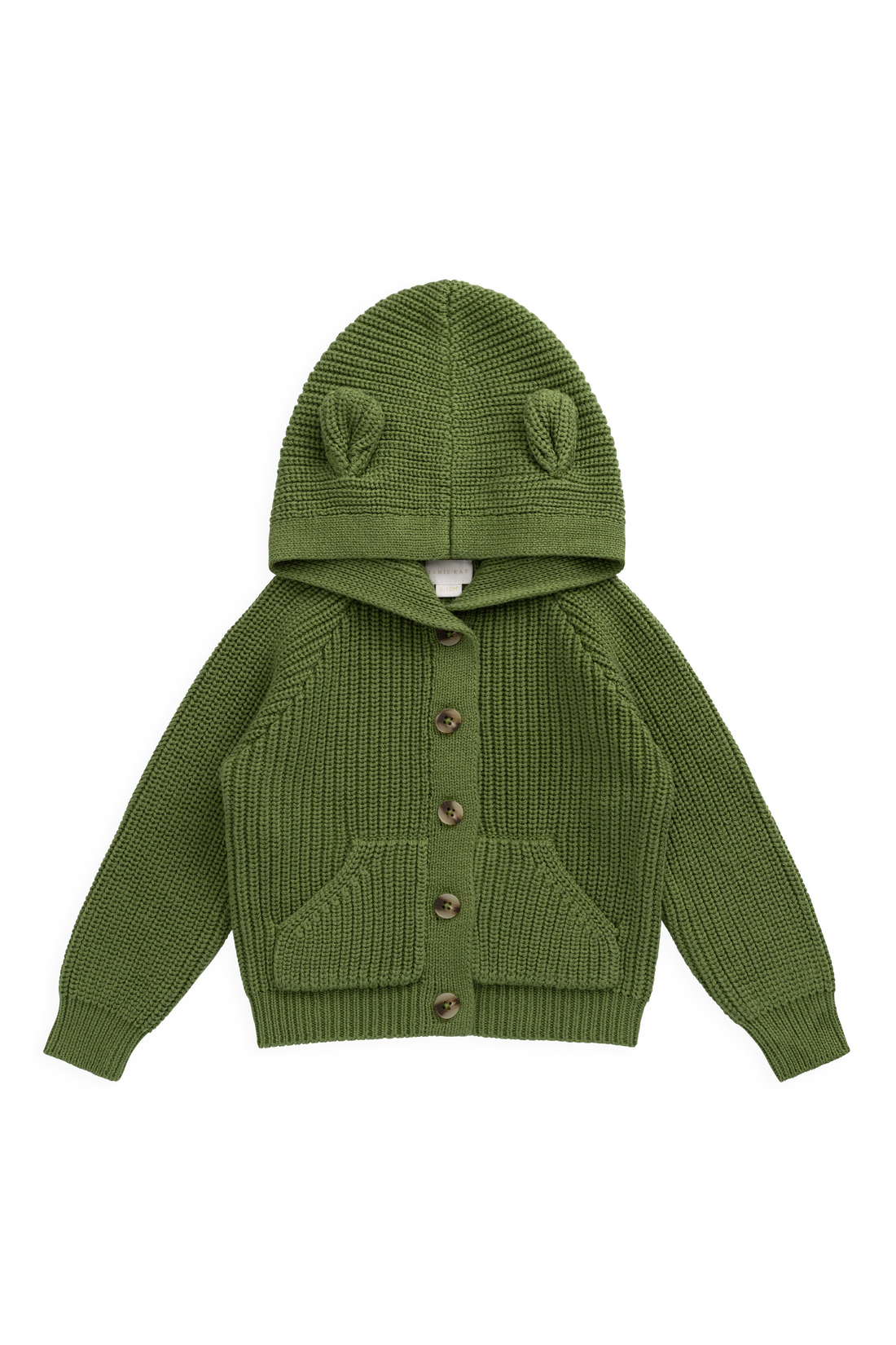 Bear Cardigan - Matcha Childrens Cardigan from Jamie Kay NZ