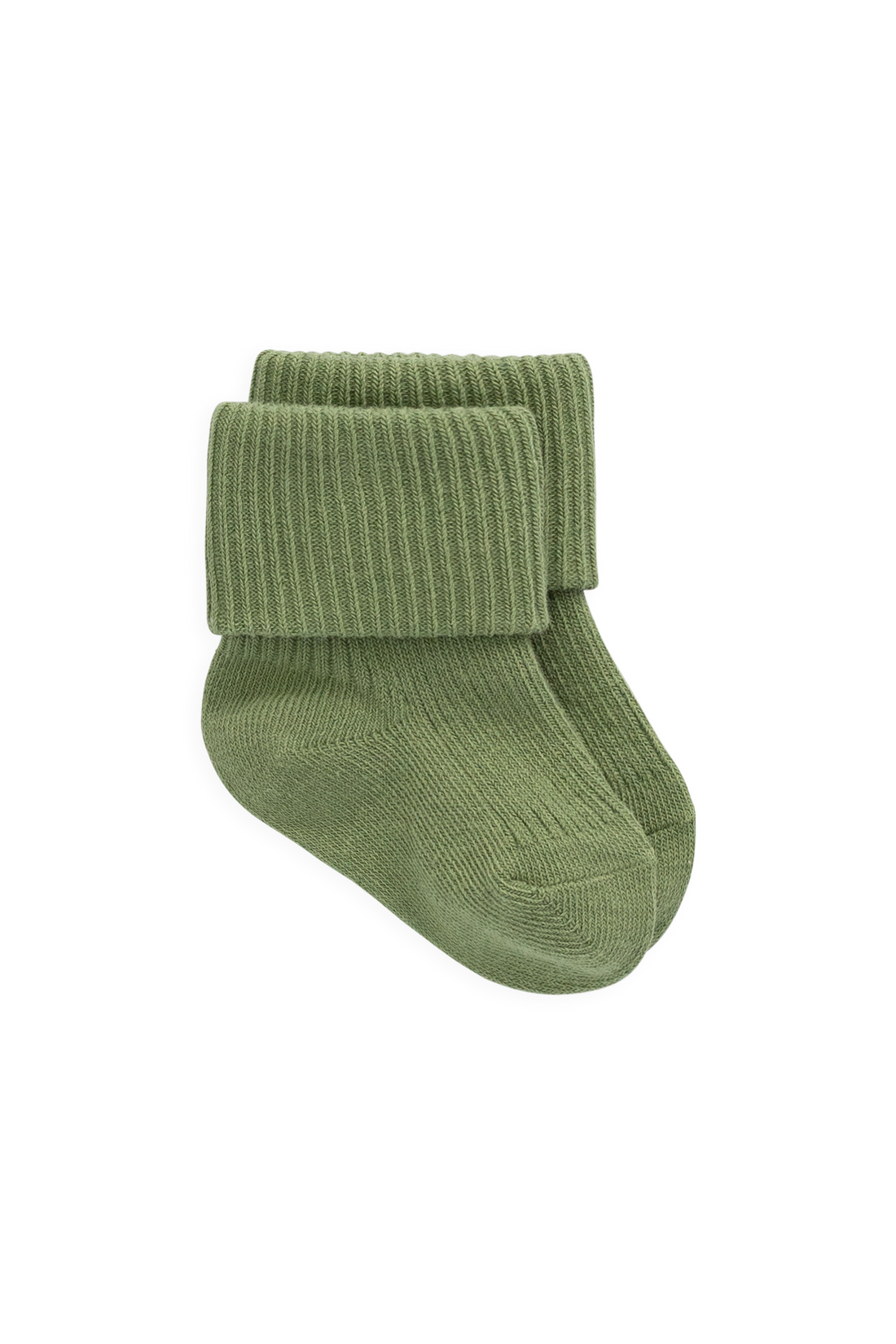 Classic Rib Sock - Matcha Childrens Socks from Jamie Kay NZ