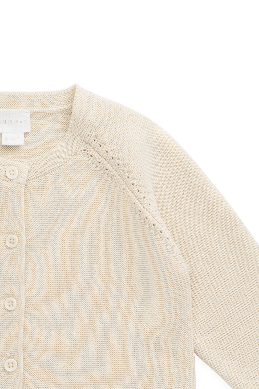 Delaney Knitted Cardigan - Vanilla Childrens Cardigan from Jamie Kay NZ