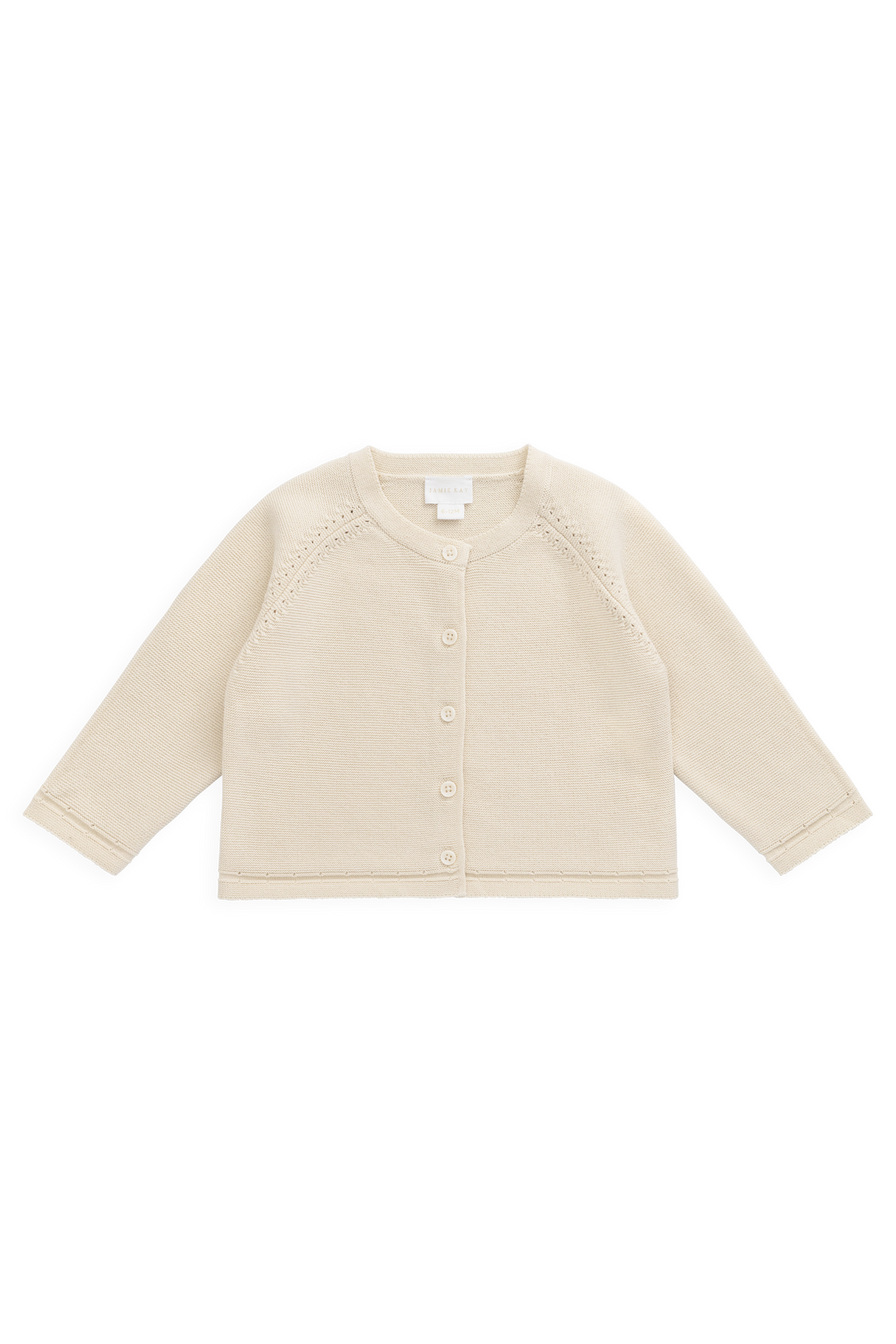 Delaney Knitted Cardigan - Vanilla Childrens Cardigan from Jamie Kay NZ