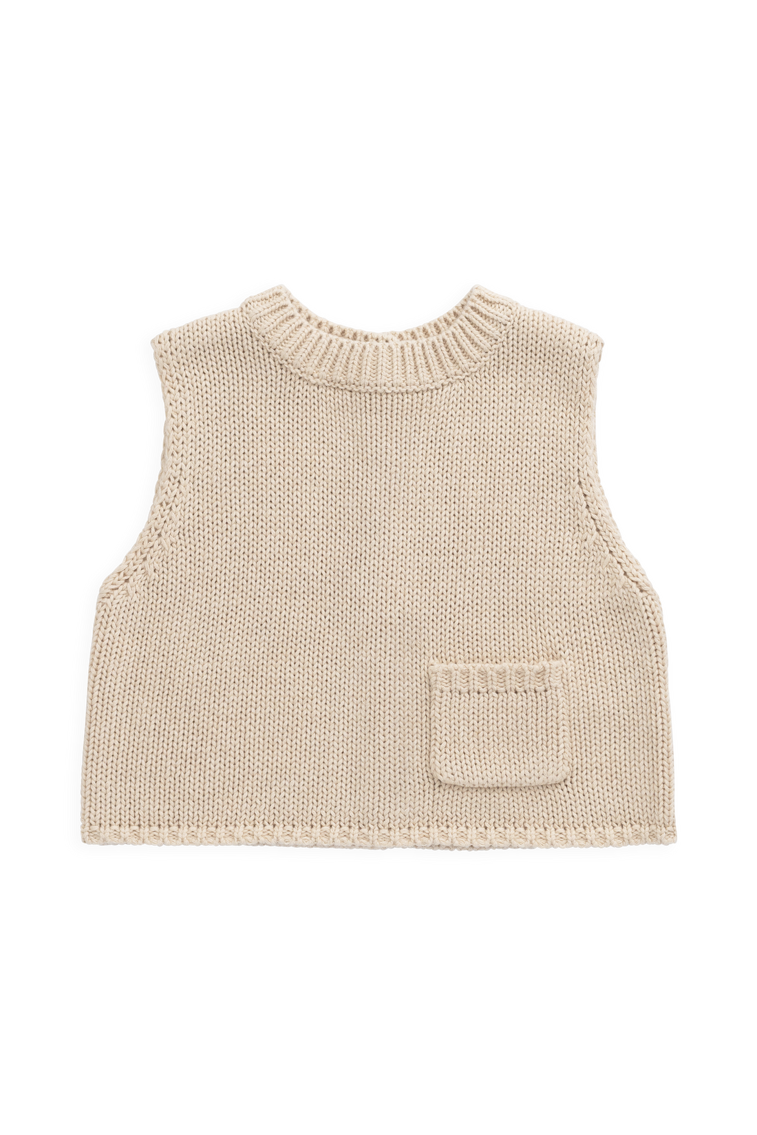 Drew Knit Vest - Vintage Linen Childrens Vest from Jamie Kay NZ