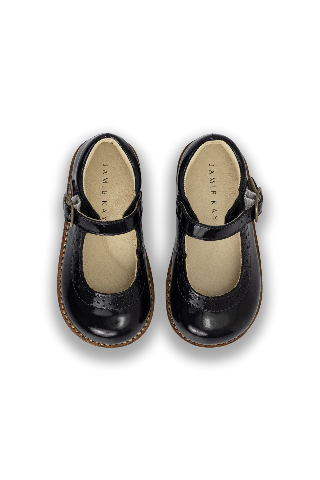 Eliane Flat - Patent Navy Childrens Footwear from Jamie Kay NZ