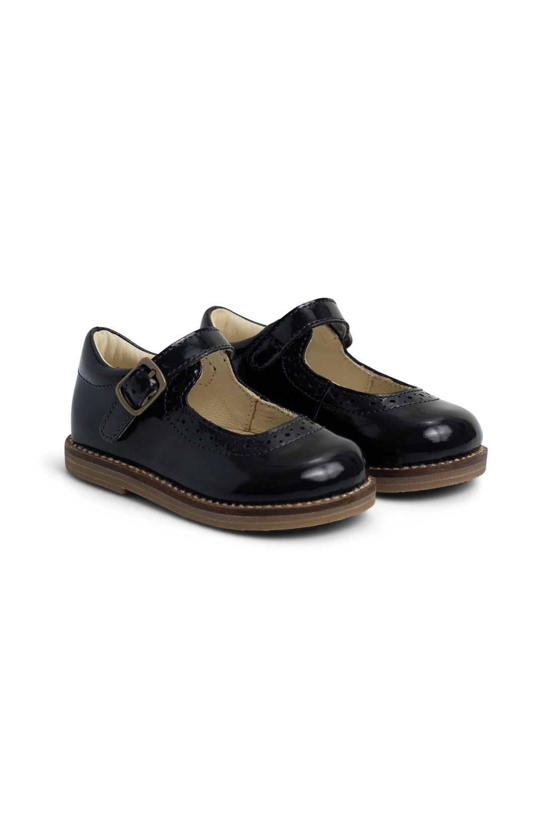 Eliane Flat - Patent Navy Childrens Footwear from Jamie Kay NZ