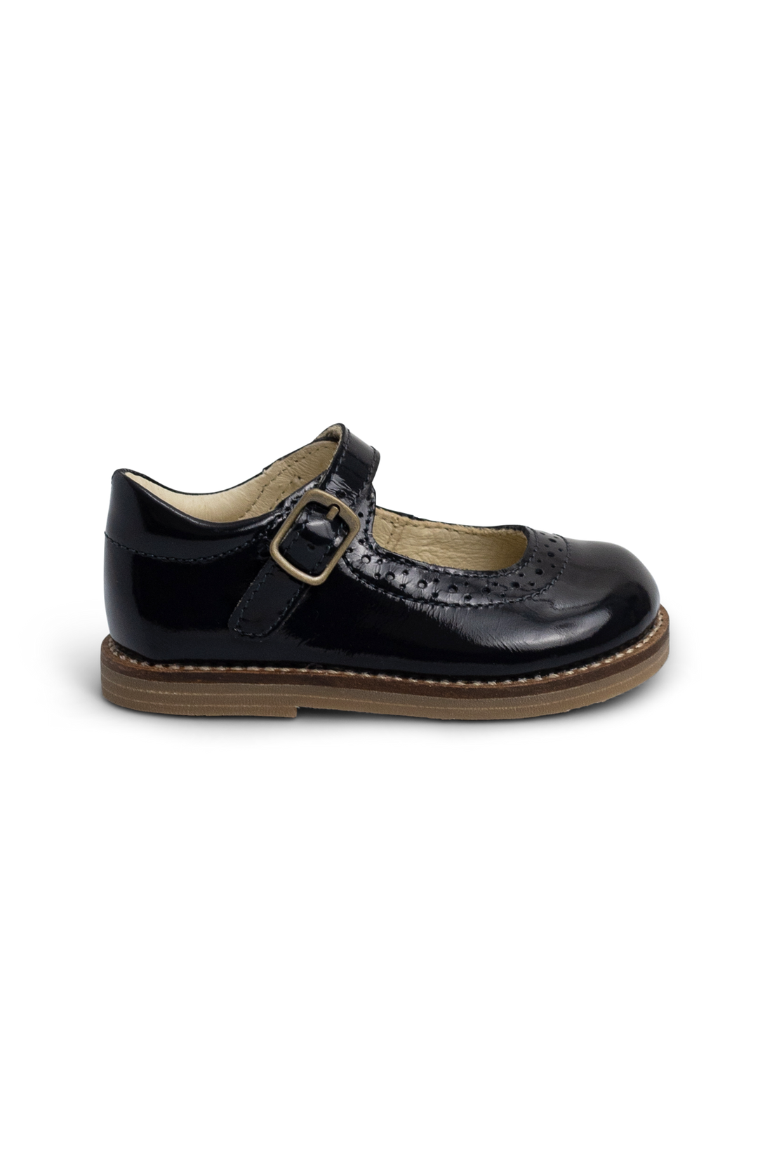 Eliane Flat - Patent Navy Childrens Footwear from Jamie Kay NZ