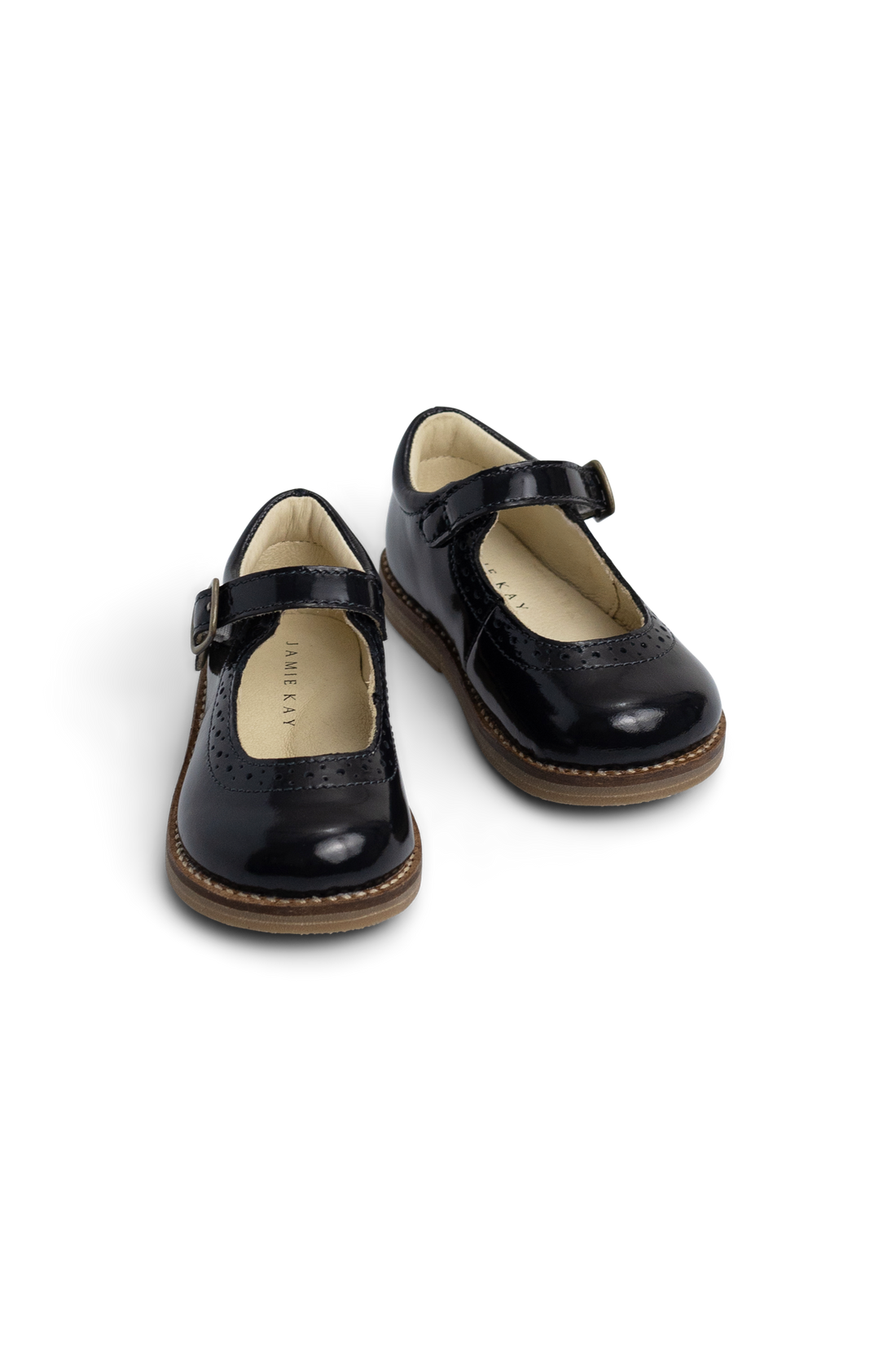 Eliane Flat - Patent Navy Childrens Footwear from Jamie Kay NZ