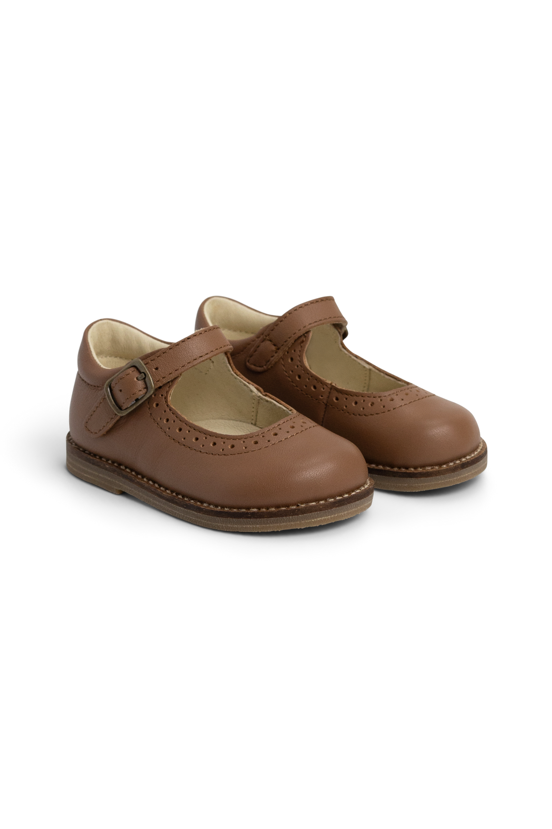 Eliane Flat - Tan Childrens Footwear from Jamie Kay NZ