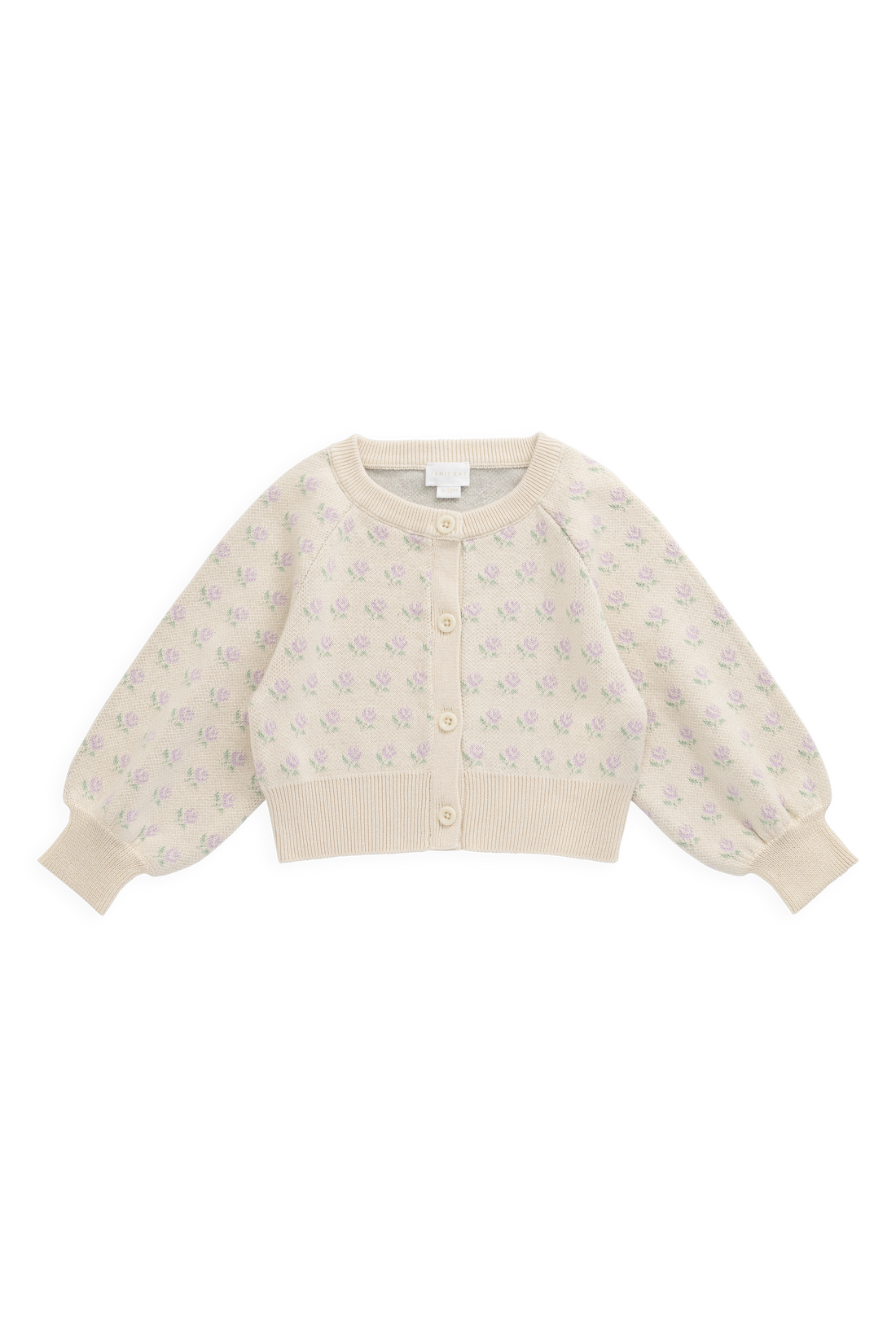 Evie Knitted Cardigan - Vanilla Evie Childrens Cardigan from Jamie Kay NZ