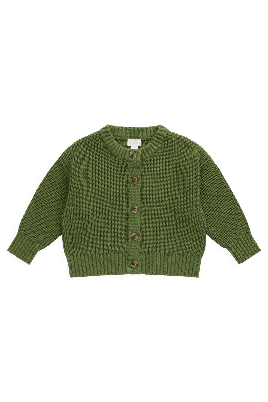 Johan Knitted Cardigan - Matcha Childrens Cardigan from Jamie Kay NZ
