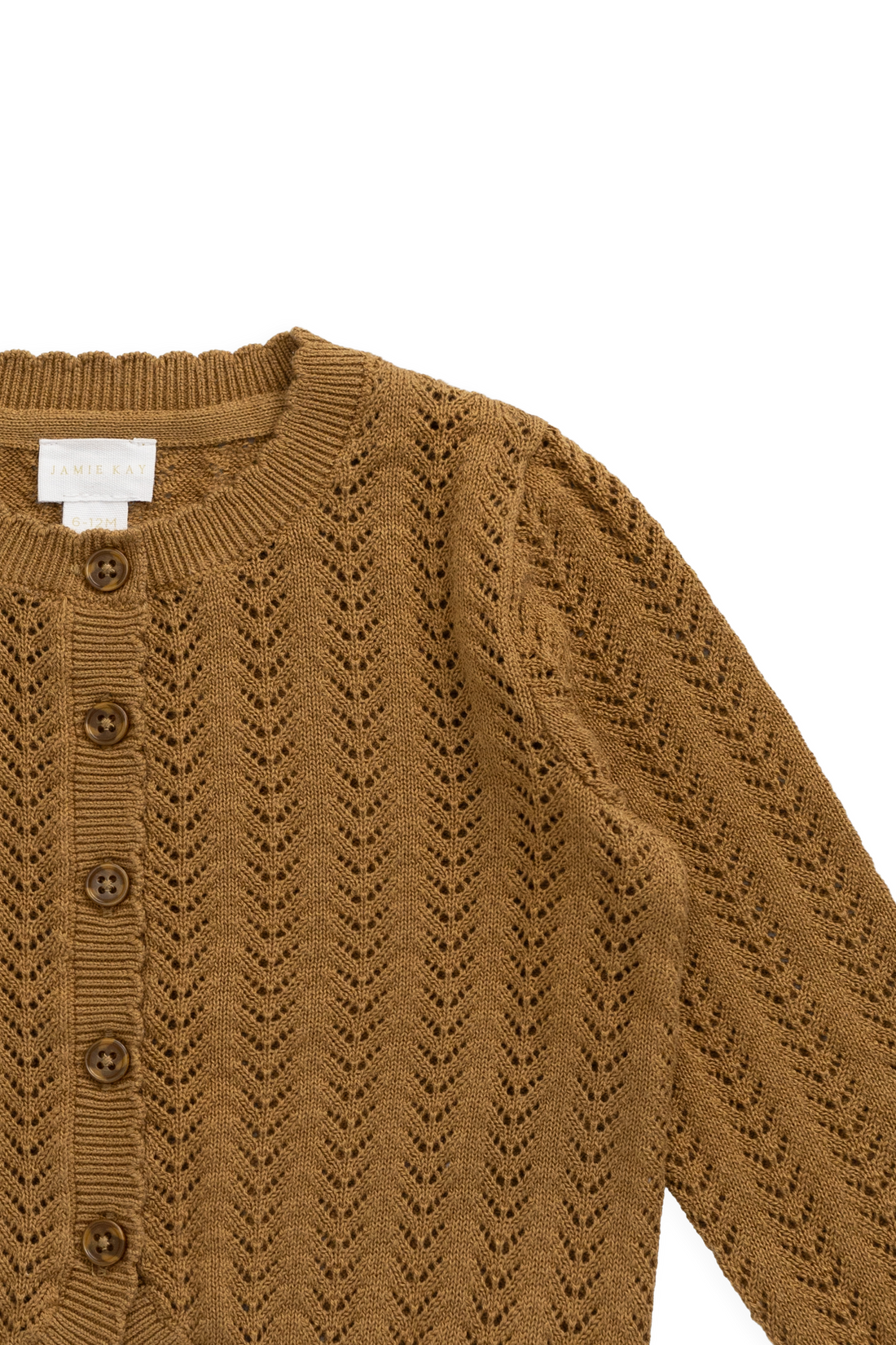 Maxine Knitted Cardigan - Antique Bronze Childrens Cardigan from Jamie Kay NZ