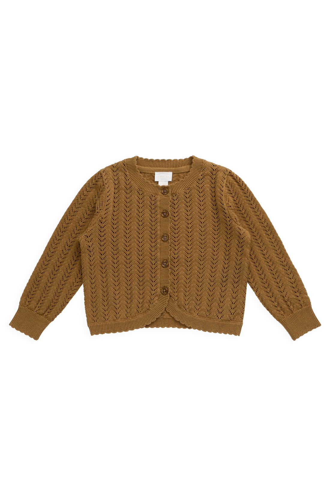 Maxine Knitted Cardigan - Antique Bronze Childrens Cardigan from Jamie Kay NZ