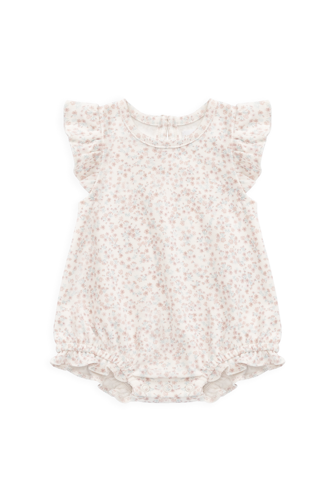Organic Cotton Adrienne Playsuit - Posy Milk Childrens Playsuit from Jamie Kay NZ