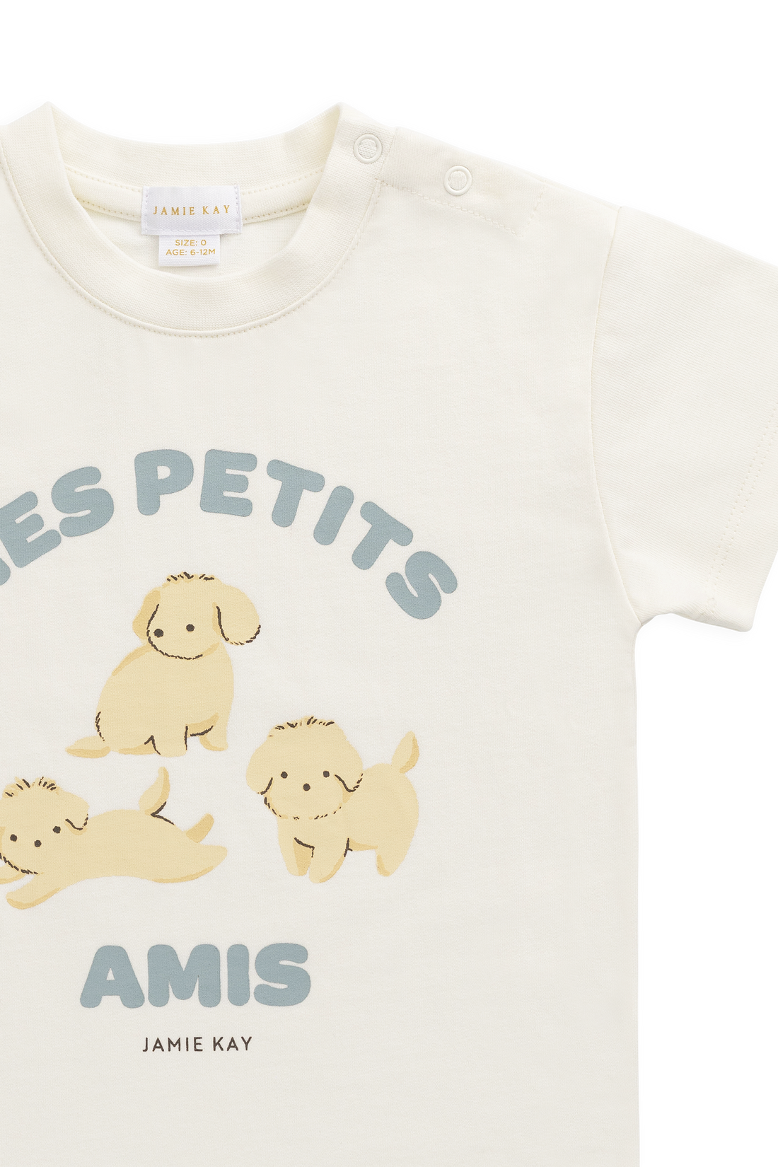Organic Cotton Bjorn Tee - Pristine Childrens Top from Jamie Kay NZ