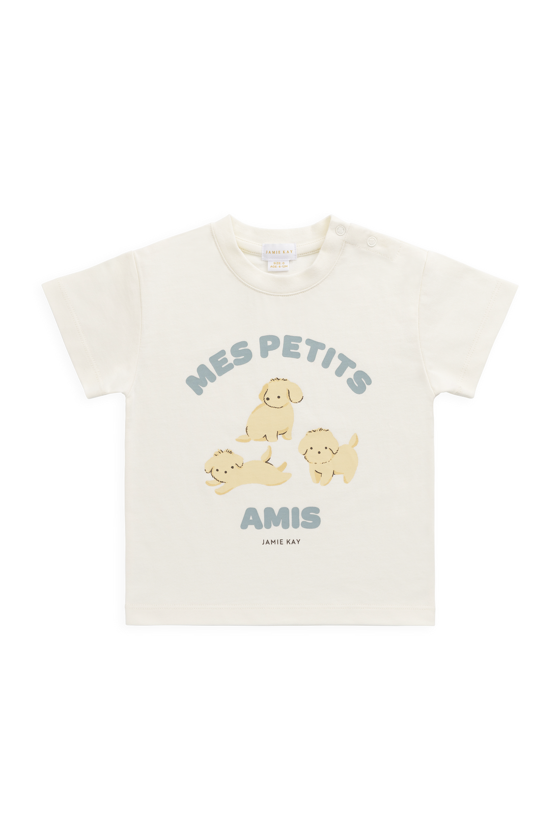 Organic Cotton Bjorn Tee - Pristine Childrens Top from Jamie Kay NZ