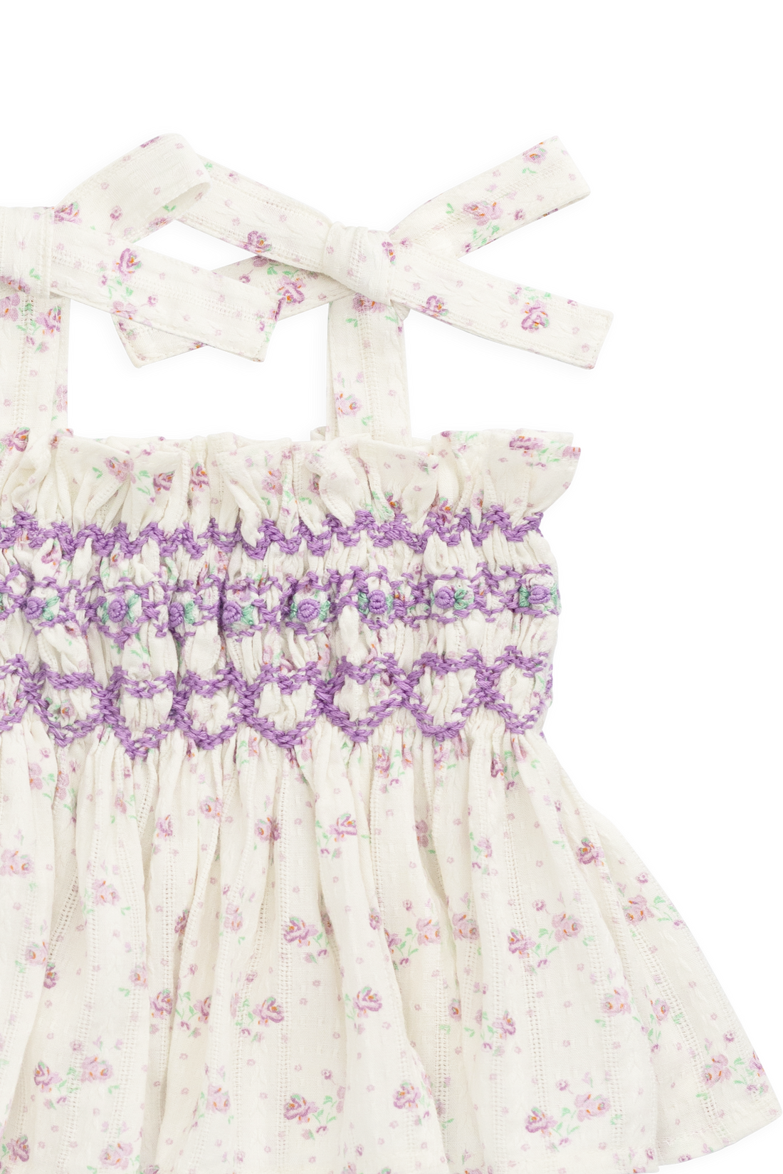 Organic Cotton Carine Top - Molly Lilac Childrens Top from Jamie Kay NZ